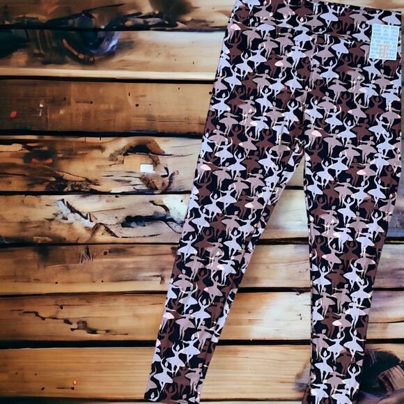 LuLaRoe Tall&Curvy Leggings • Unicorn Collection • Ballerinas • Adult 12-18+ NWT - Picture 2 of 14